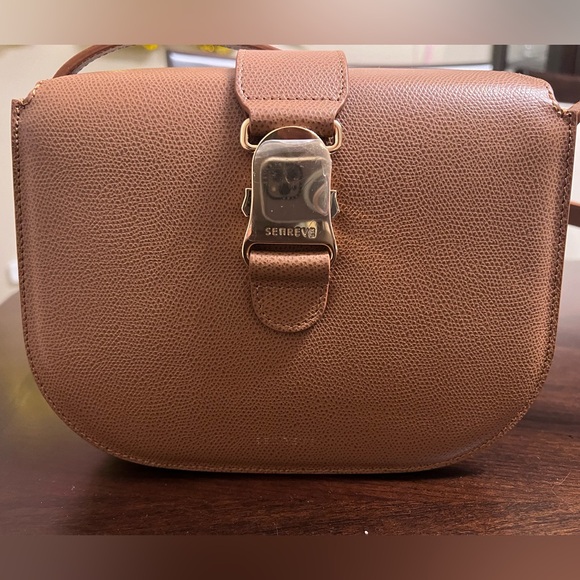 Senreve Cadence Crossbody Pebbled Chestnut Gold - Picture 7 of 11